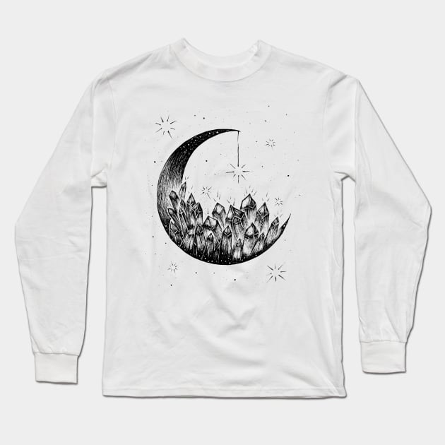 The Crystal Moon Magic Long Sleeve T-Shirt by EWART